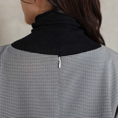 2026AW【10月下旬お届け予定】 F-BL-07H「Technical Houndstooth」Dolman sleeve blouse【全1色】