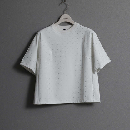 C-BL-83 Robin flower blouse WHITE