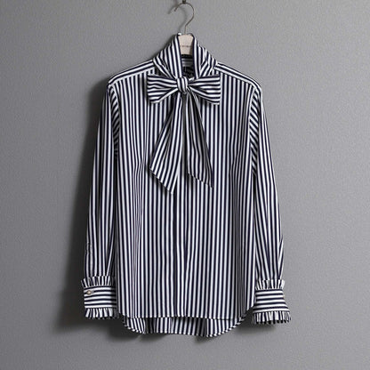 C-BL-83 Robin flower blouse WHITE