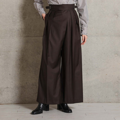 2026AW【10月下旬お届け予定】 F-PT-12「Super140’s Luxe Wool」Gurkha wrap trousers【全2色】
