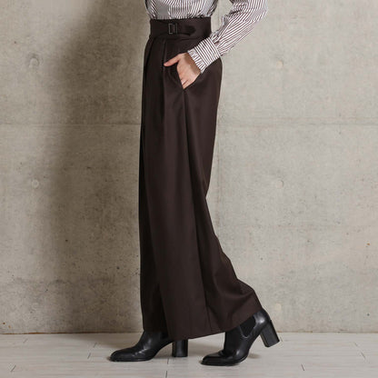 2026AW【10月下旬お届け予定】 F-PT-12「Super140’s Luxe Wool」Gurkha wrap trousers【全2色】