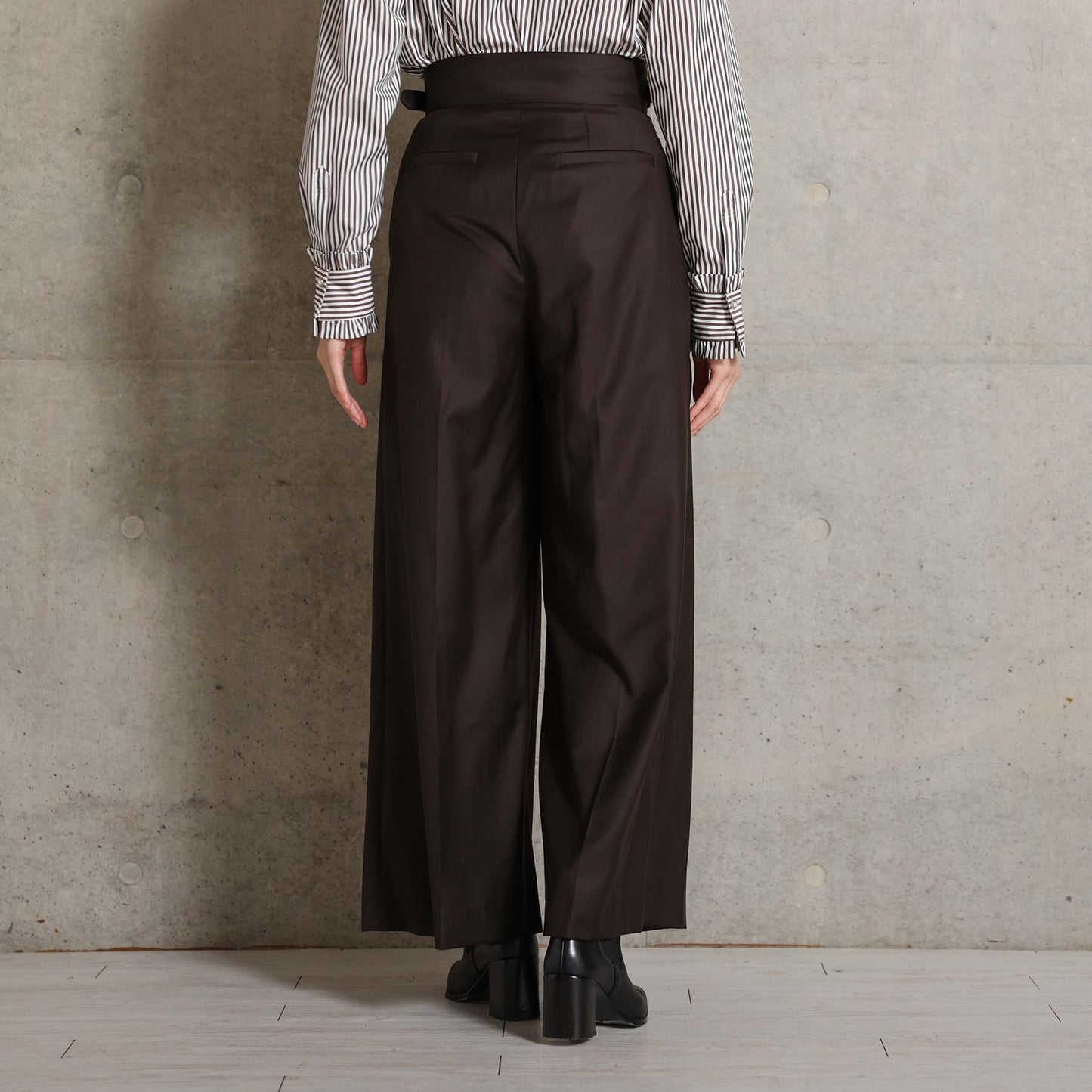 2026AW【10月下旬お届け予定】 F-PT-12「Super140’s Luxe Wool」Gurkha wrap trousers【全2色】