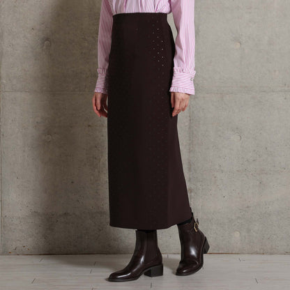 2026AW【10月下旬お届け予定】 F-SK-15「Stella dot knit」Straight skirt【全3色】