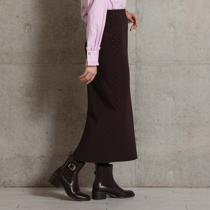 2026AW【10月下旬お届け予定】 F-SK-15「Stella dot knit」Straight skirt【全3色】