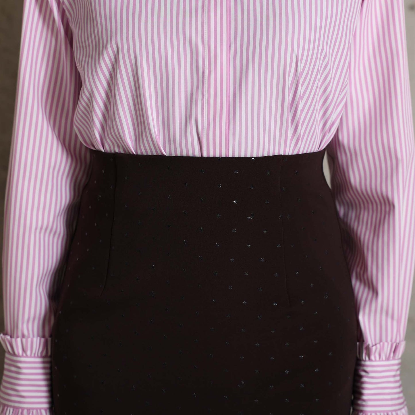 2026AW【10月下旬お届け予定】 F-SK-15「Stella dot knit」Straight skirt【全3色】