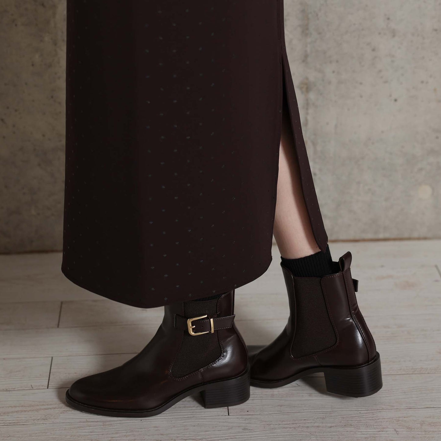 2026AW【10月下旬お届け予定】 F-SK-15「Stella dot knit」Straight skirt【全3色】