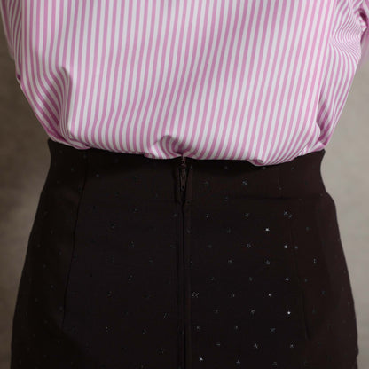 2026AW【10月下旬お届け予定】 F-SK-15「Stella dot knit」Straight skirt【全3色】