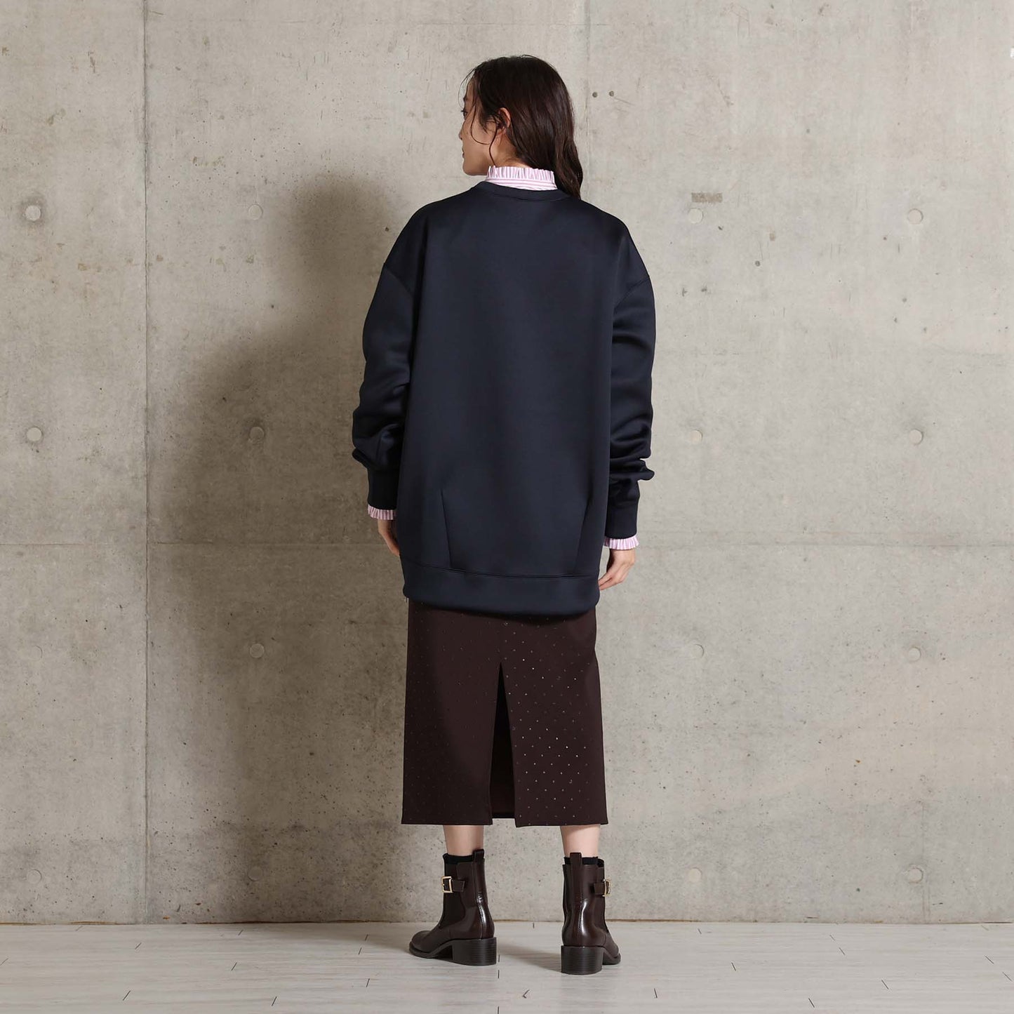 2026AW【11月中旬お届け予定】 F-CS-10「Structured Knit」Side zip tops【全4色】