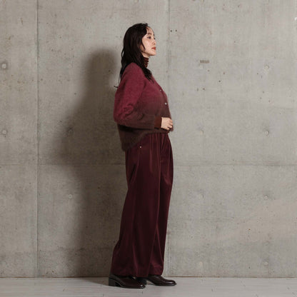 2026AW【10月下旬お届け予定】 F-KN-07「Pure Feather cashmere」V-neck cardigan【全4色】
