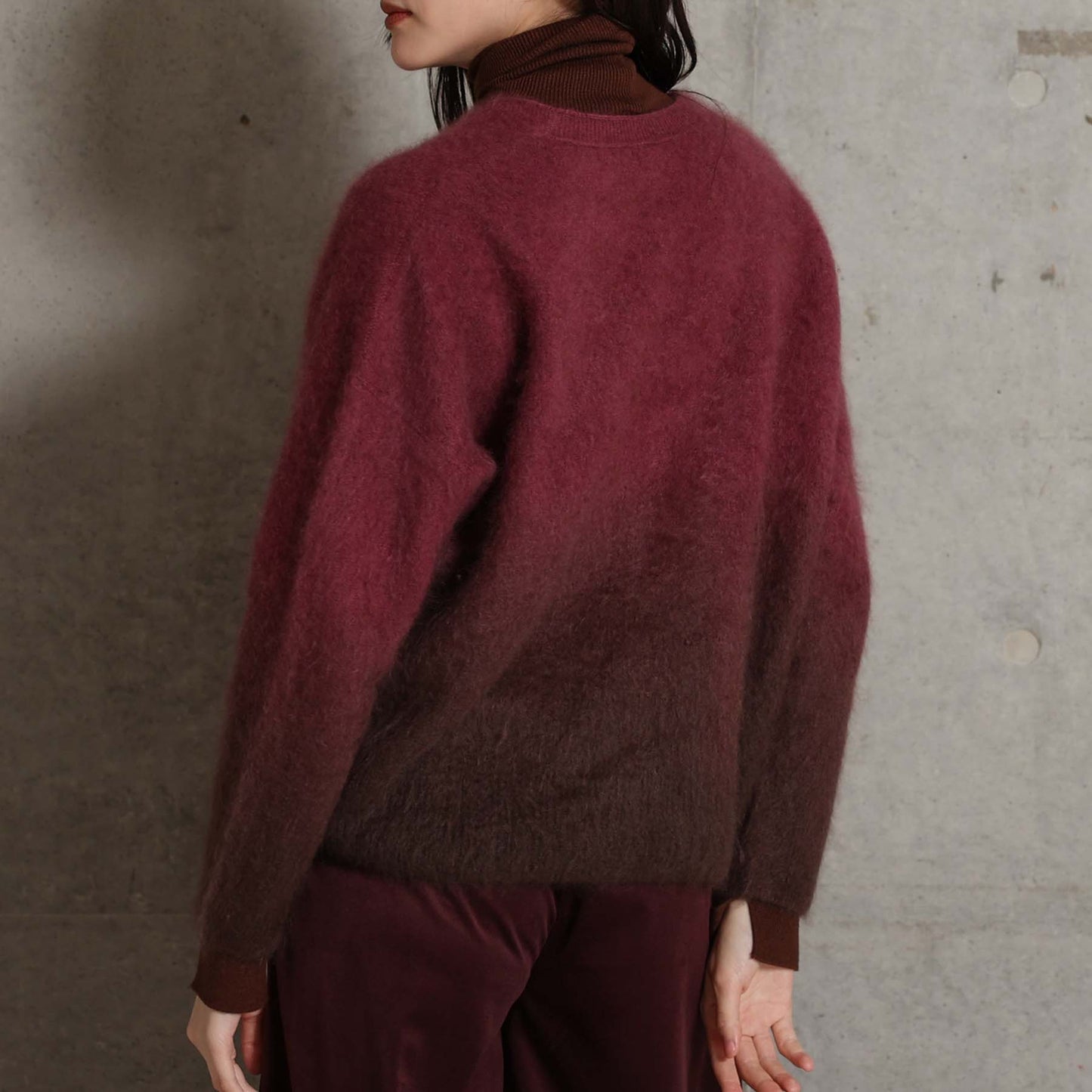 2026AW【10月下旬お届け予定】 F-KN-07「Pure Feather cashmere」V-neck cardigan【全4色】
