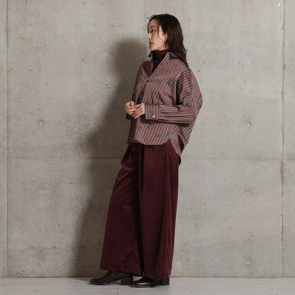 2026AW【10月下旬お届け予定】 F-SH-05「Robin stripe」Cuff links shirt【全3色】