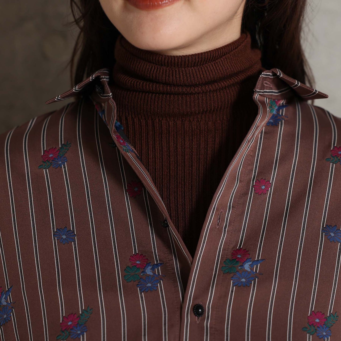 2026AW【10月下旬お届け予定】 F-SH-05「Robin stripe」Cuff links shirt【全3色】