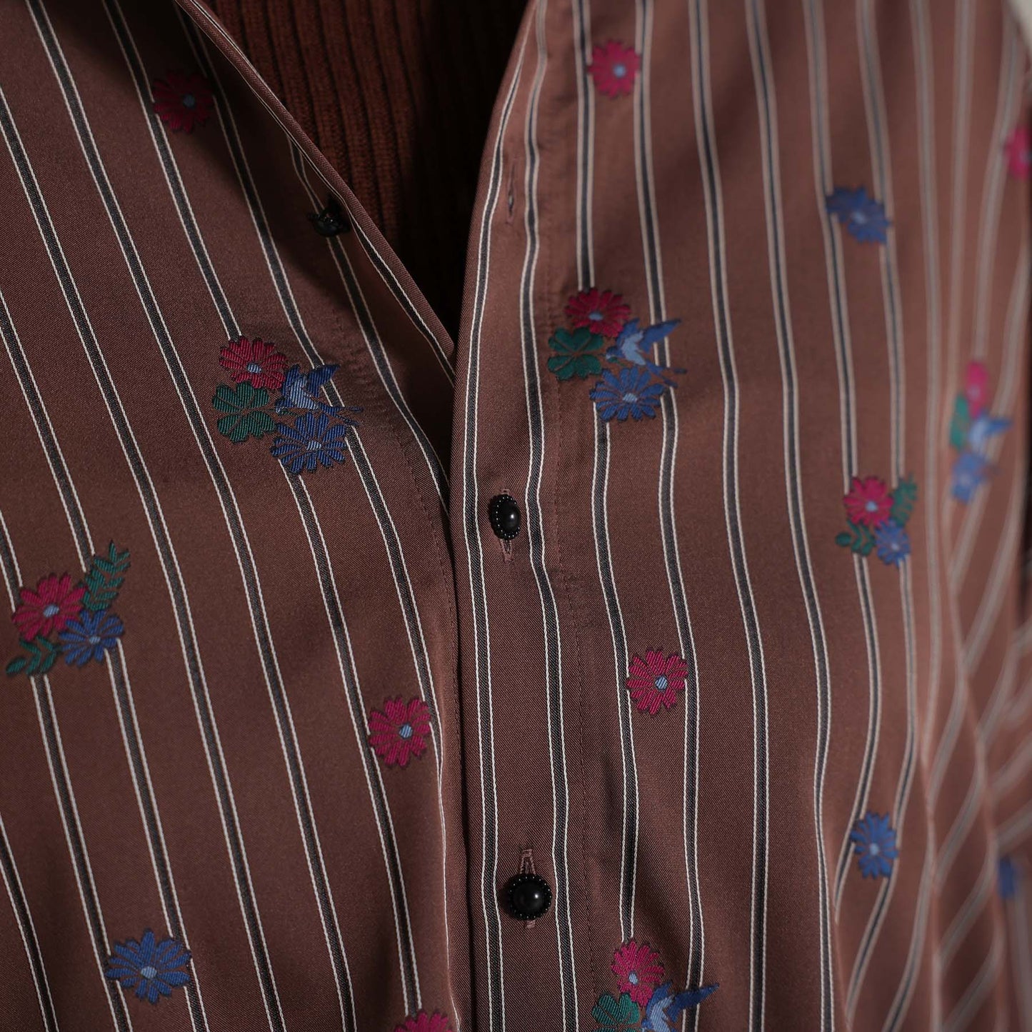2026AW【10月下旬お届け予定】 F-SH-05「Robin stripe」Cuff links shirt【全3色】