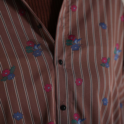 2026AW【10月下旬お届け予定】 F-SH-05「Robin stripe」Cuff links shirt【全3色】
