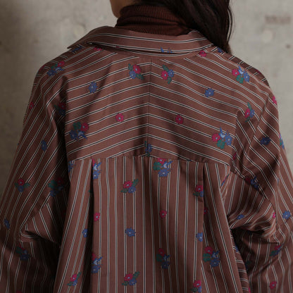 2026AW【10月下旬お届け予定】 F-SH-05「Robin stripe」Cuff links shirt【全3色】