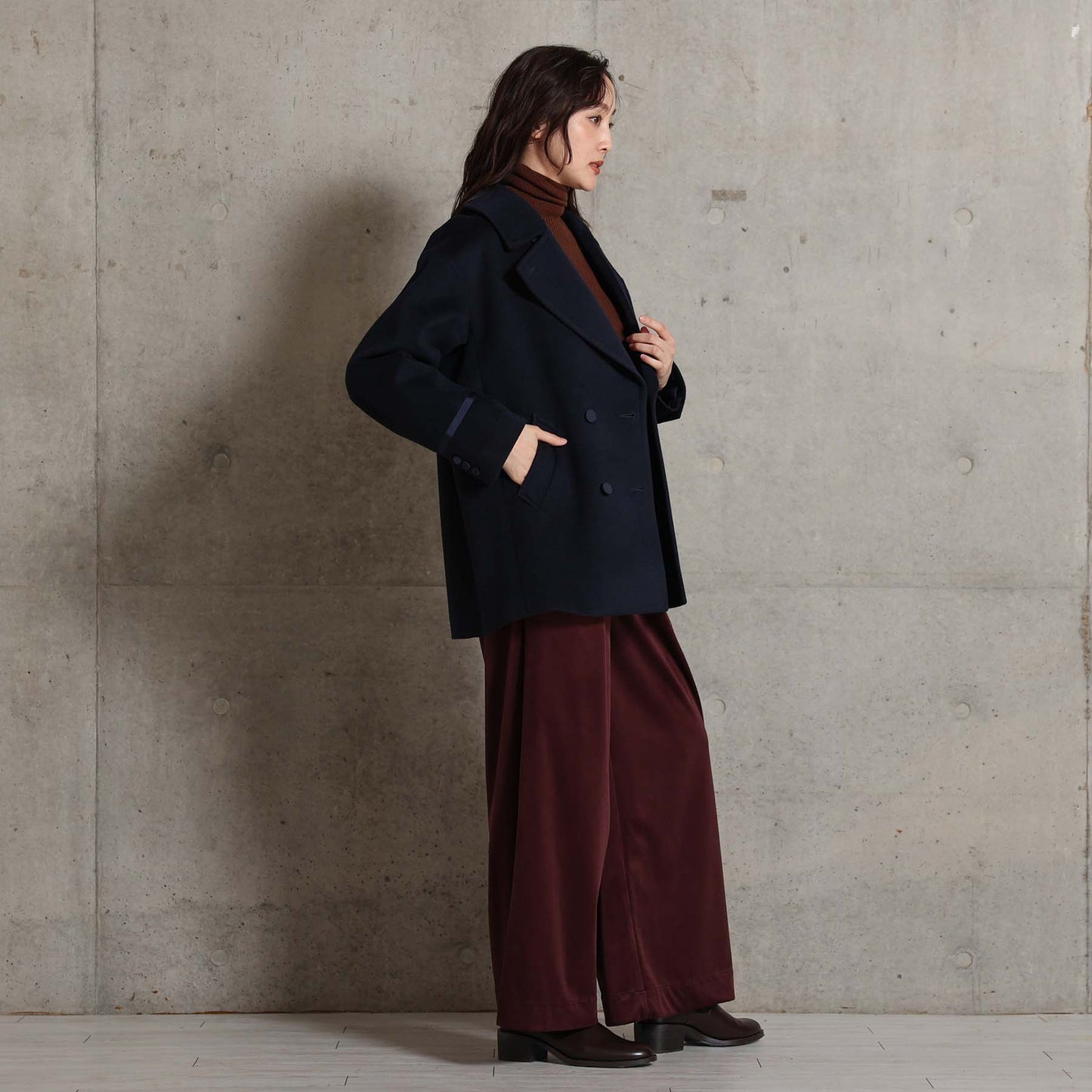 2026AW【11月中旬お届け予定】 F-JK-17「Pure cashmere」Pea jacket【全3色】