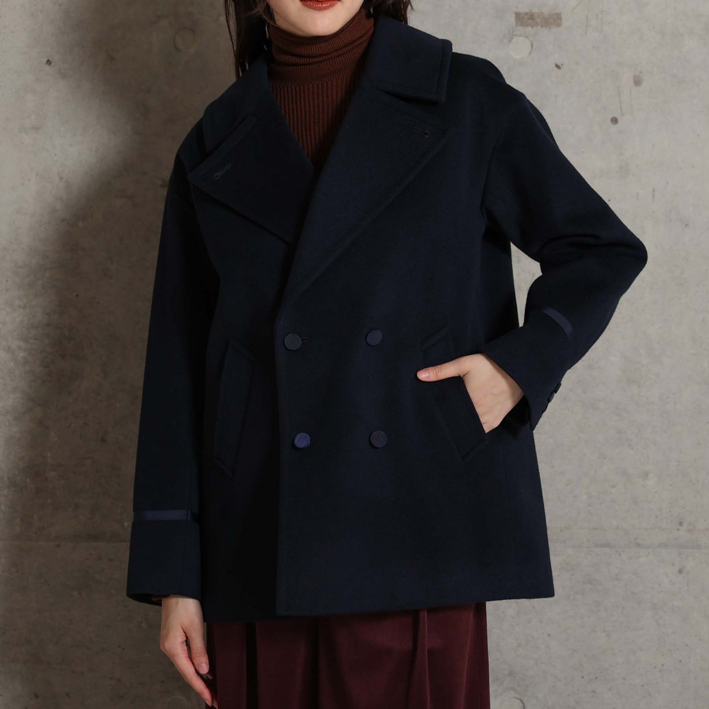 2026AW【11月中旬お届け予定】 F-JK-17「Pure cashmere」Pea jacket【全3色】