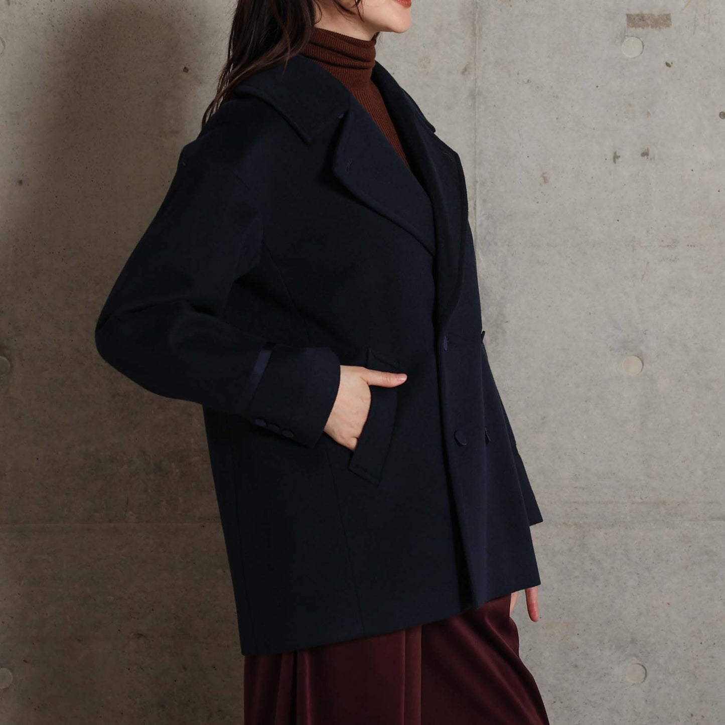 2026AW【11月中旬お届け予定】 F-JK-17「Pure cashmere」Pea jacket【全3色】