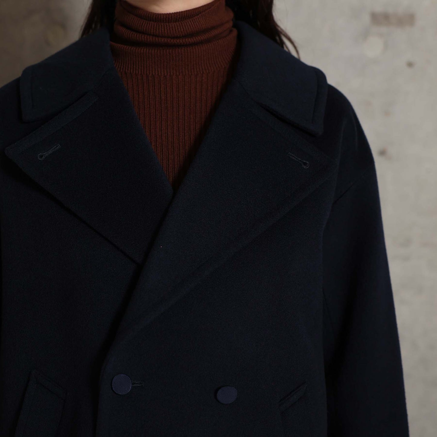 2026AW【11月中旬お届け予定】 F-JK-17「Pure cashmere」Pea jacket【全3色】