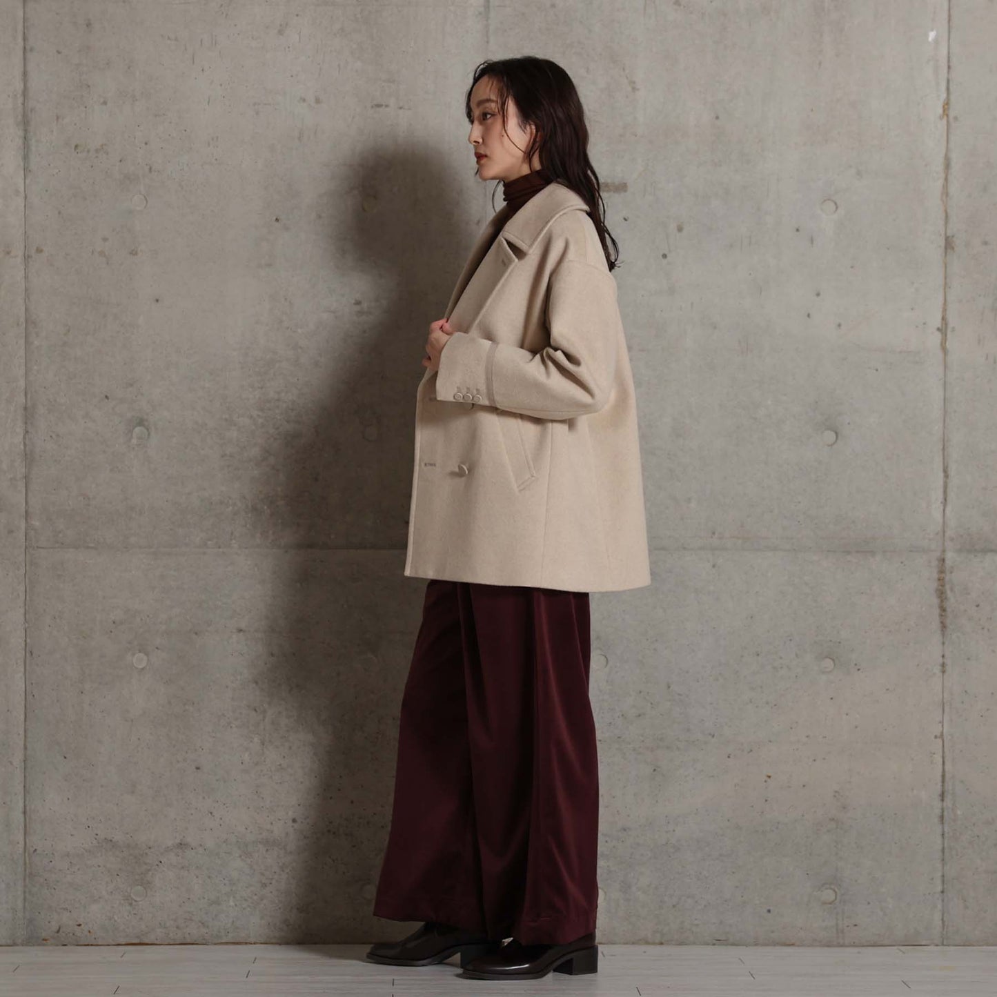 2026AW【11月中旬お届け予定】 F-JK-17「Pure cashmere」Pea jacket【全3色】