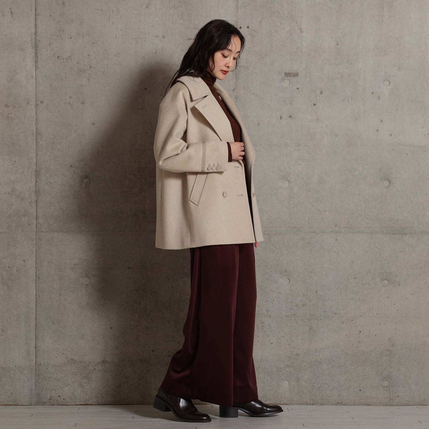 2026AW【11月中旬お届け予定】 F-JK-17「Pure cashmere」Pea jacket【全3色】