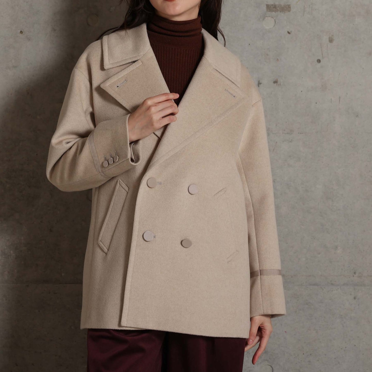2026AW【11月中旬お届け予定】 F-JK-17「Pure cashmere」Pea jacket【全3色】