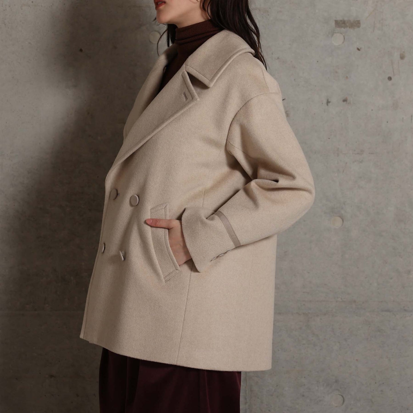 2026AW【11月中旬お届け予定】 F-JK-17「Pure cashmere」Pea jacket【全3色】