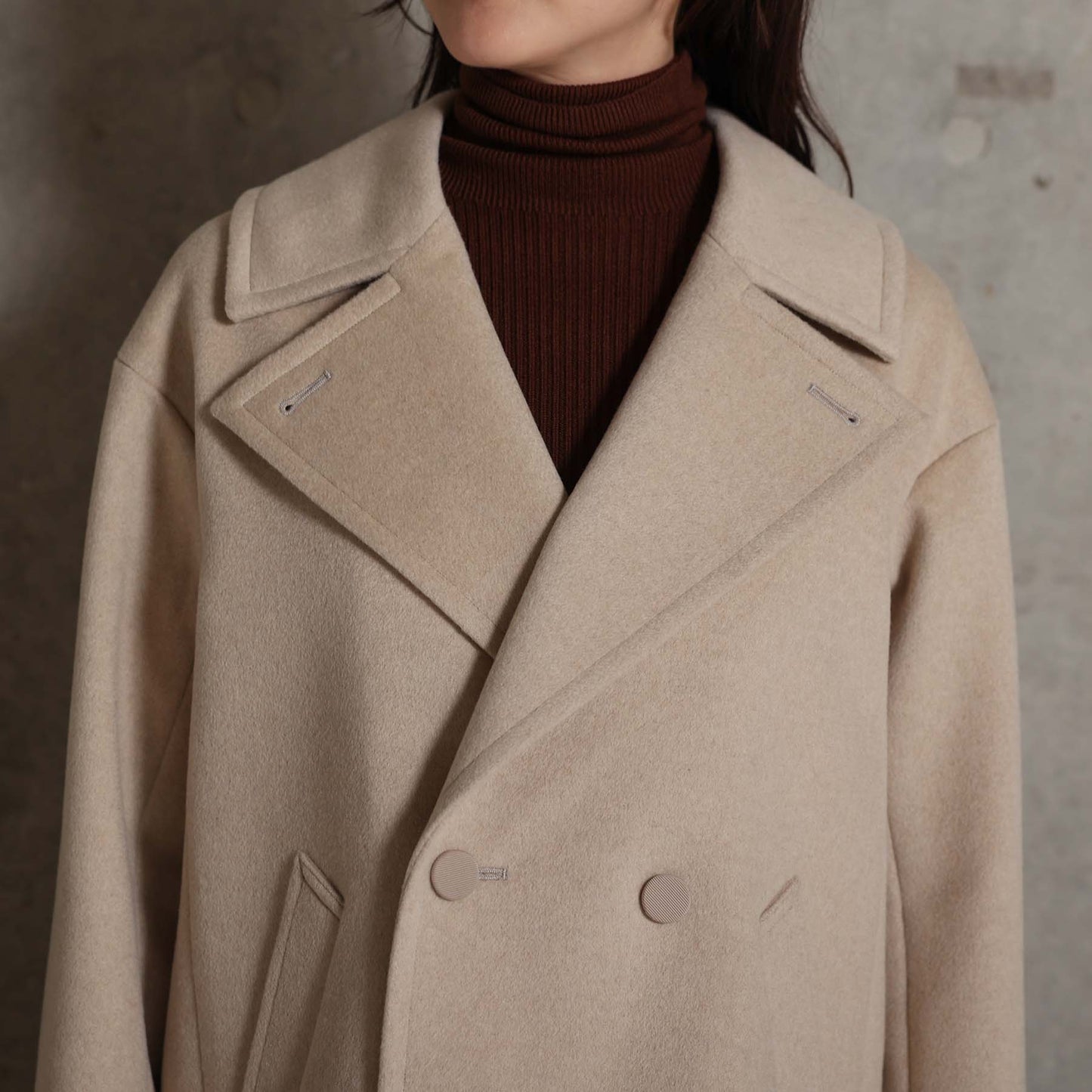 2026AW【11月中旬お届け予定】 F-JK-17「Pure cashmere」Pea jacket【全3色】