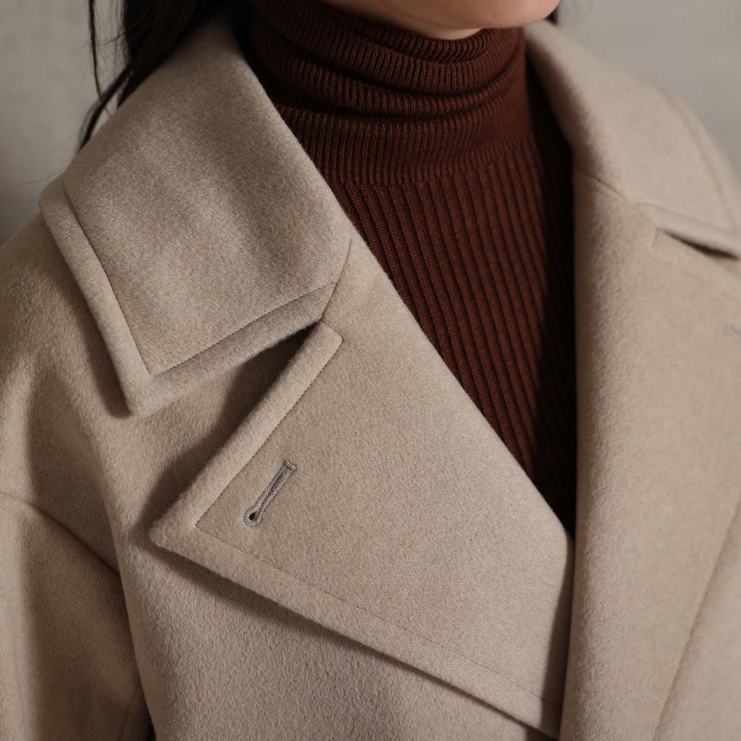 2026AW【11月中旬お届け予定】 F-JK-17「Pure cashmere」Pea jacket【全3色】