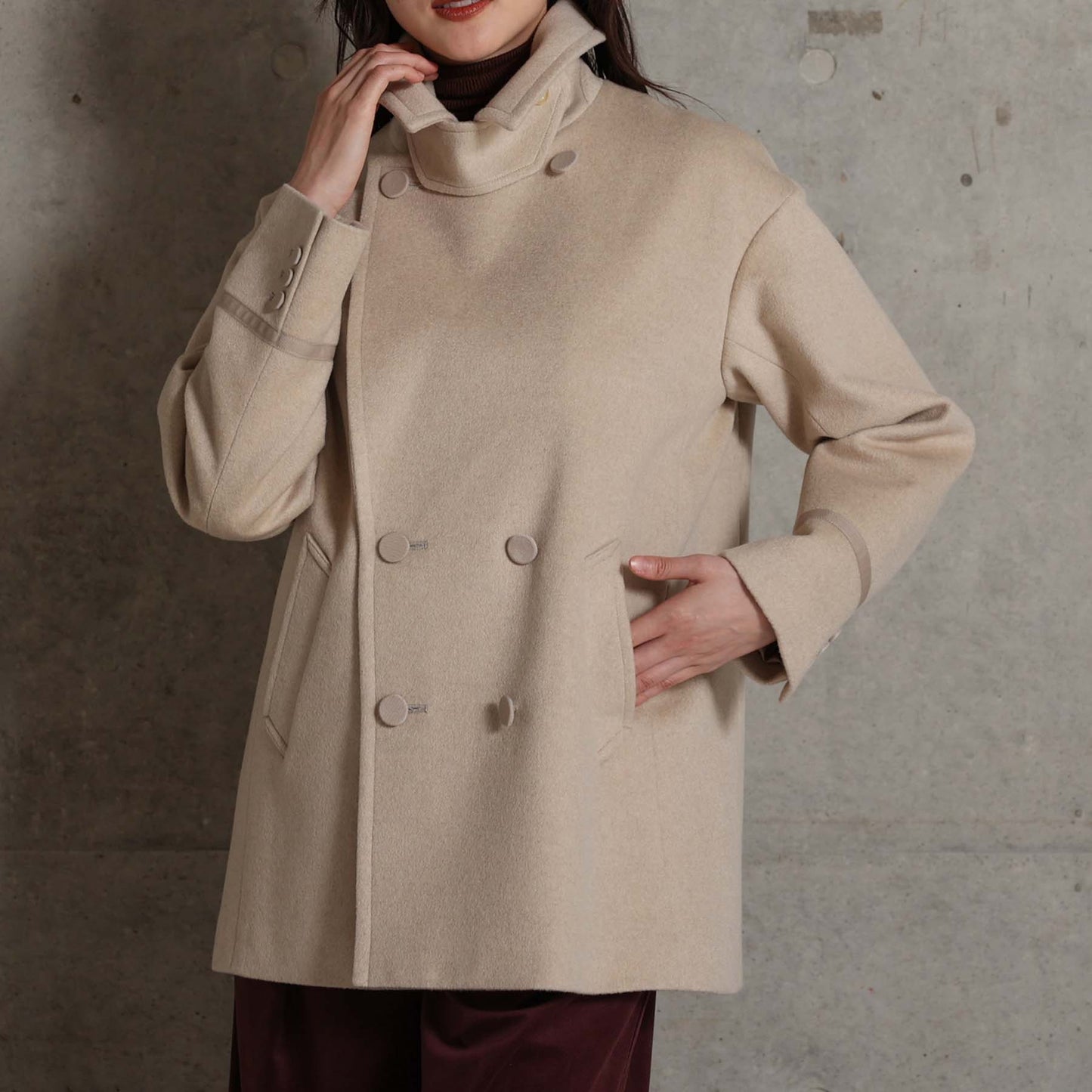 2026AW【11月中旬お届け予定】 F-JK-17「Pure cashmere」Pea jacket【全3色】