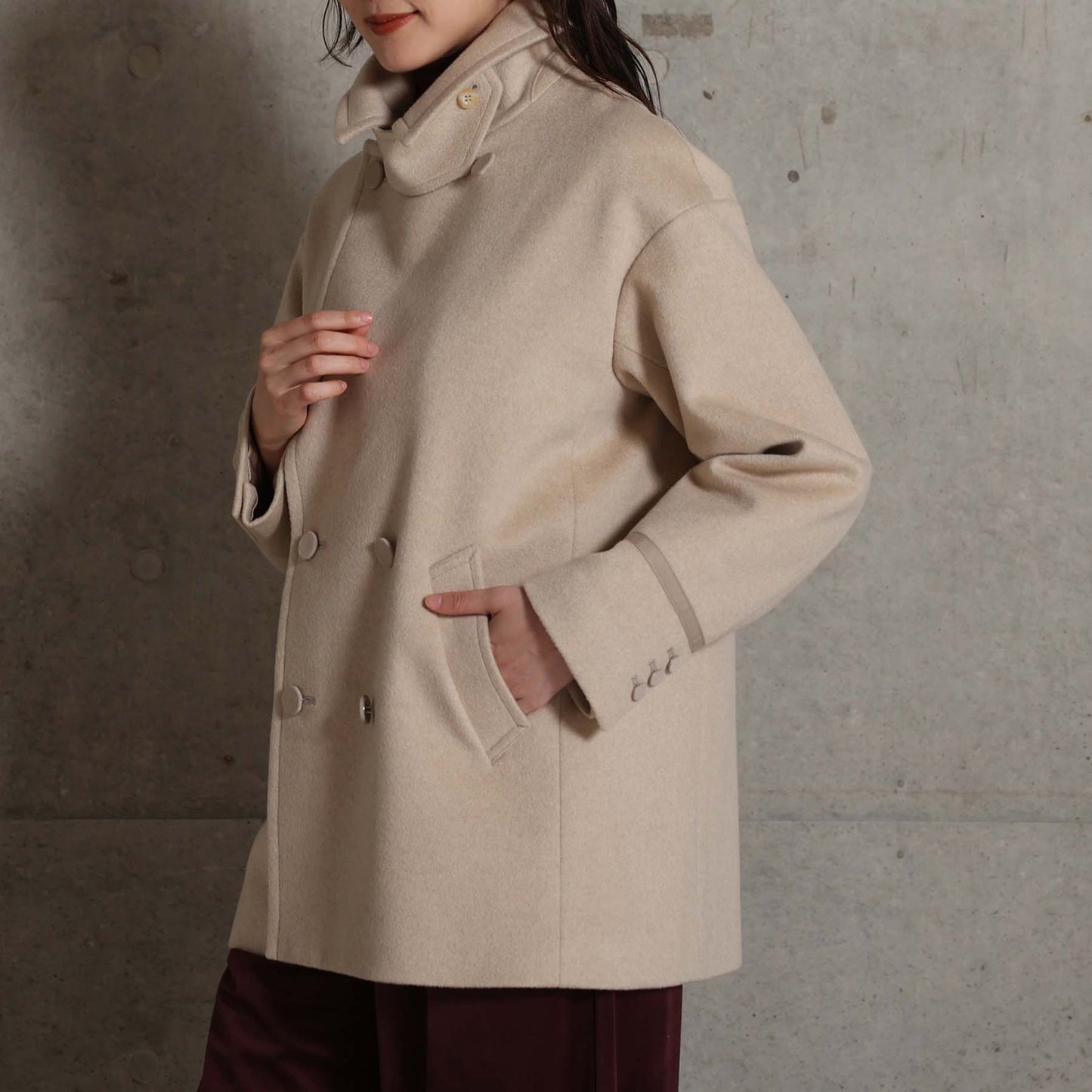 2026AW【11月中旬お届け予定】 F-JK-17「Pure cashmere」Pea jacket【全3色】
