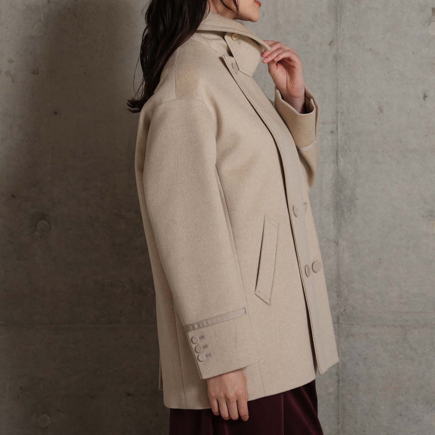 2026AW【11月中旬お届け予定】 F-JK-17「Pure cashmere」Pea jacket【全3色】