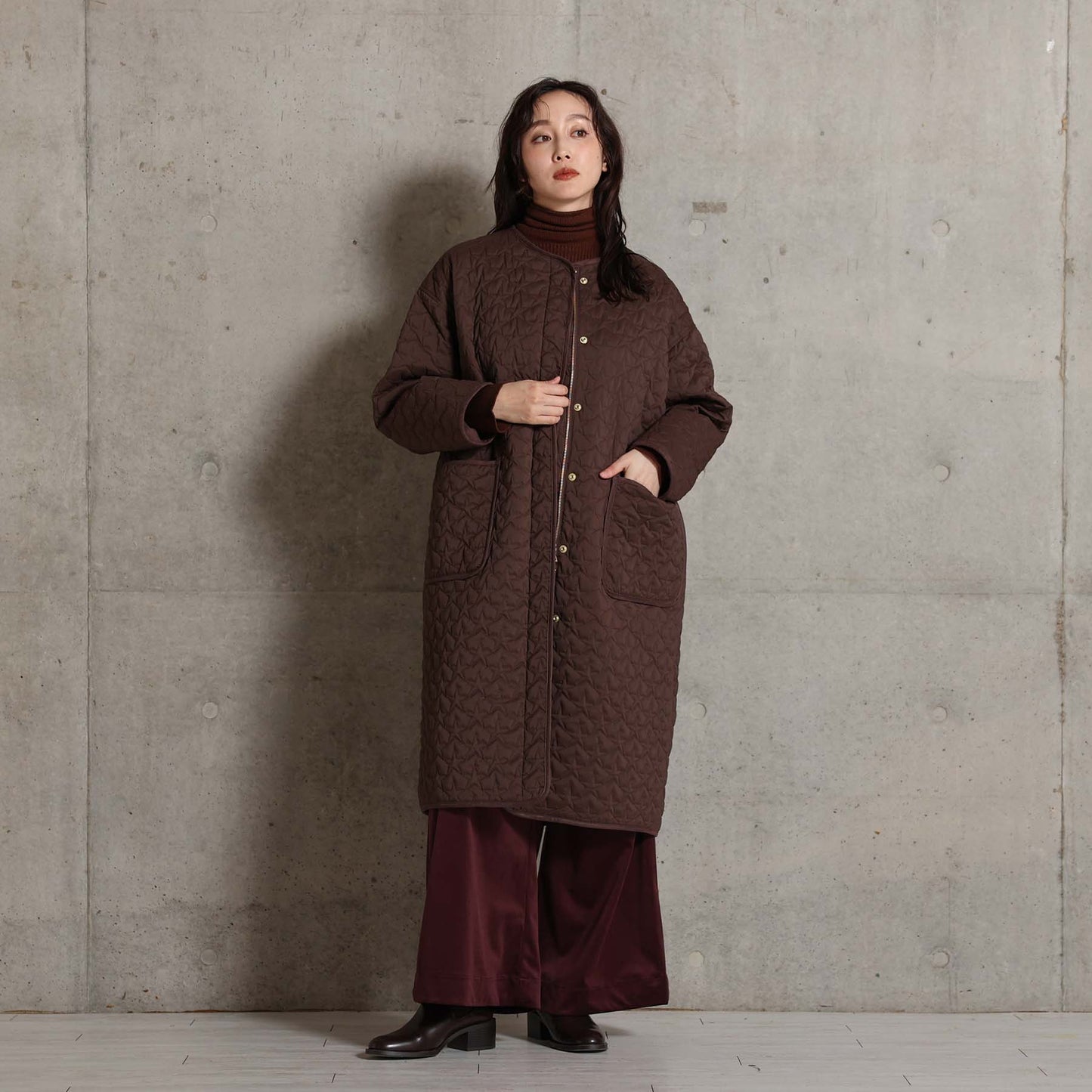 2026AW【12月中旬お届け予定】 F-JK-15S「Stella quilt」2way coat【全2色】