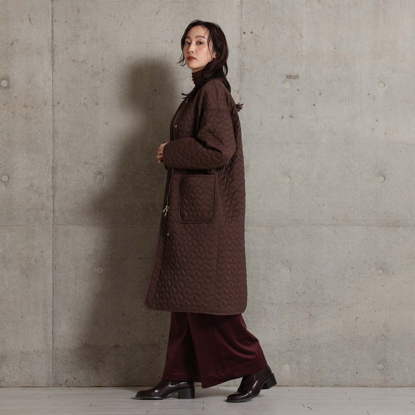2026AW【12月中旬お届け予定】 F-JK-15S「Stella quilt」2way coat【全2色】