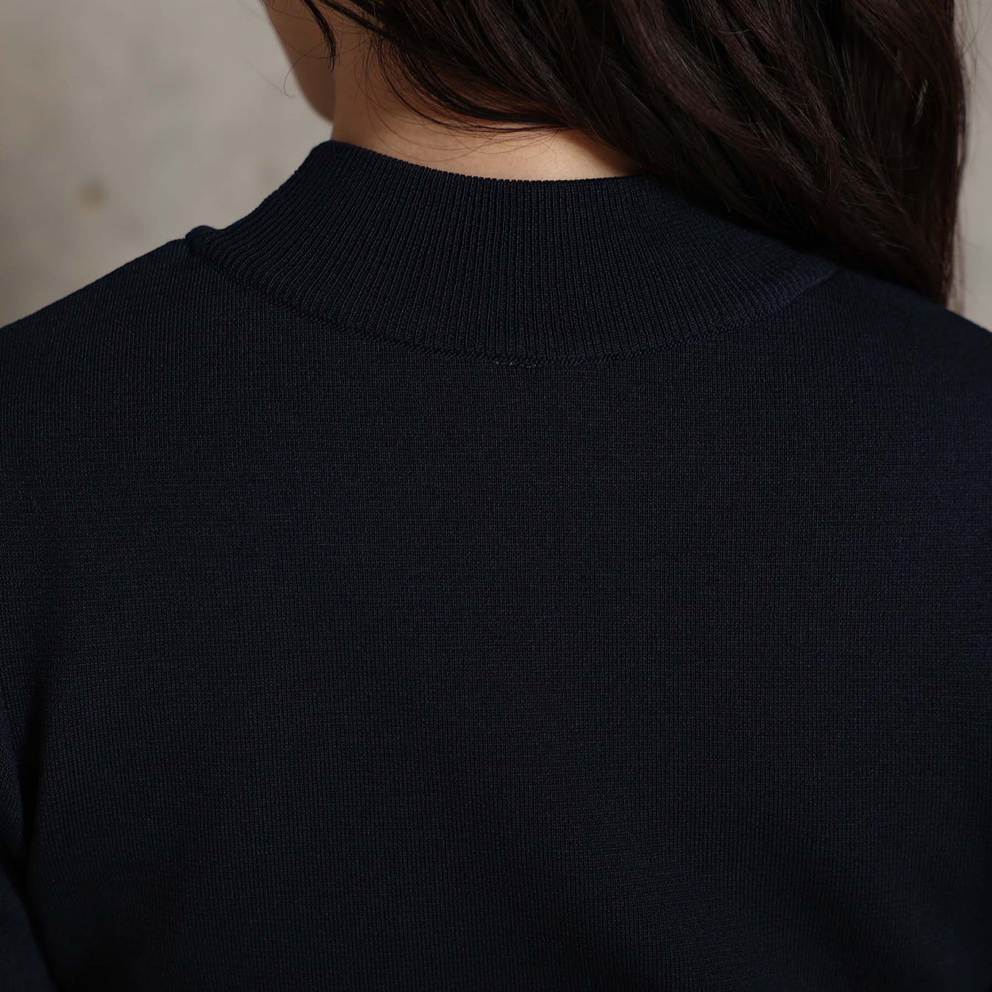 2026AW【10月下旬お届け予定】 F-KN-06H「Earring cuff」High-neck knit【全5色】