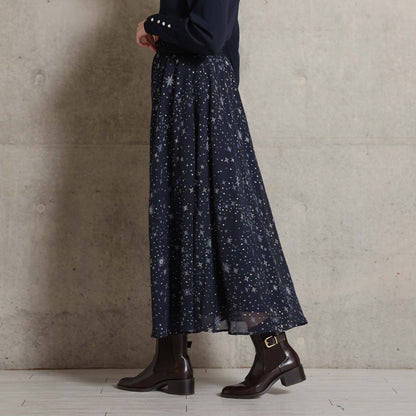 2026AW【10月中旬お届け予定】 F-SK-14「Nocturne Veil」Long skirt【全2色】