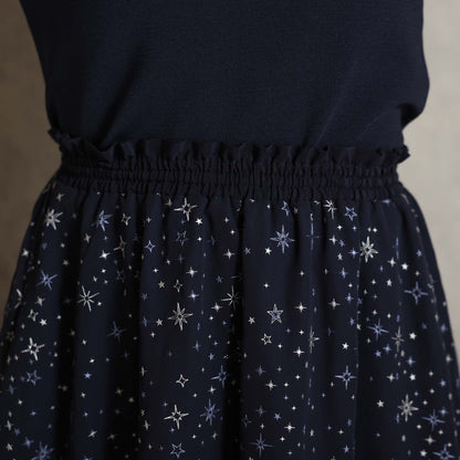 2026AW【10月中旬お届け予定】 F-SK-14「Nocturne Veil」Long skirt【全2色】