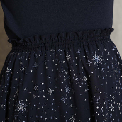 2026AW【10月中旬お届け予定】 F-SK-14「Nocturne Veil」Long skirt【全2色】