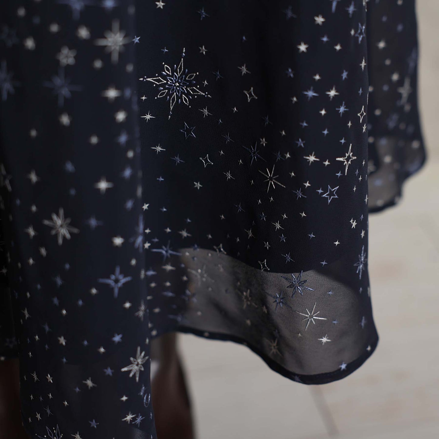 2026AW【10月中旬お届け予定】 F-SK-14「Nocturne Veil」Long skirt【全2色】
