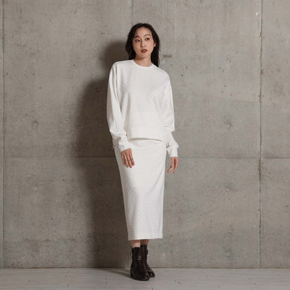 2026AW【10月下旬お届け予定】 F-SK-15「Stella dot knit」Straight skirt【全3色】