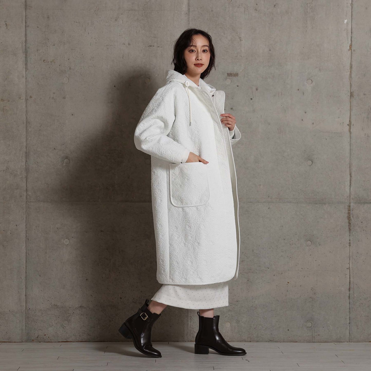 2026AW【12月中旬お届け予定】 F-JK-15「Boutis Relief」2way coat【全3色】
