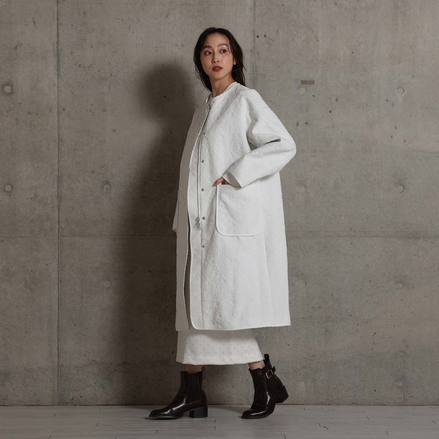 2026AW【12月中旬お届け予定】 F-JK-15「Boutis Relief」2way coat【全3色】