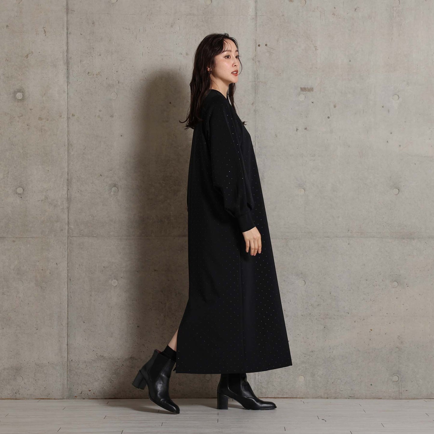 2026AW【10月中旬お届け予定】 F-DR-07「Stella dot knit」Long dress【全2色】