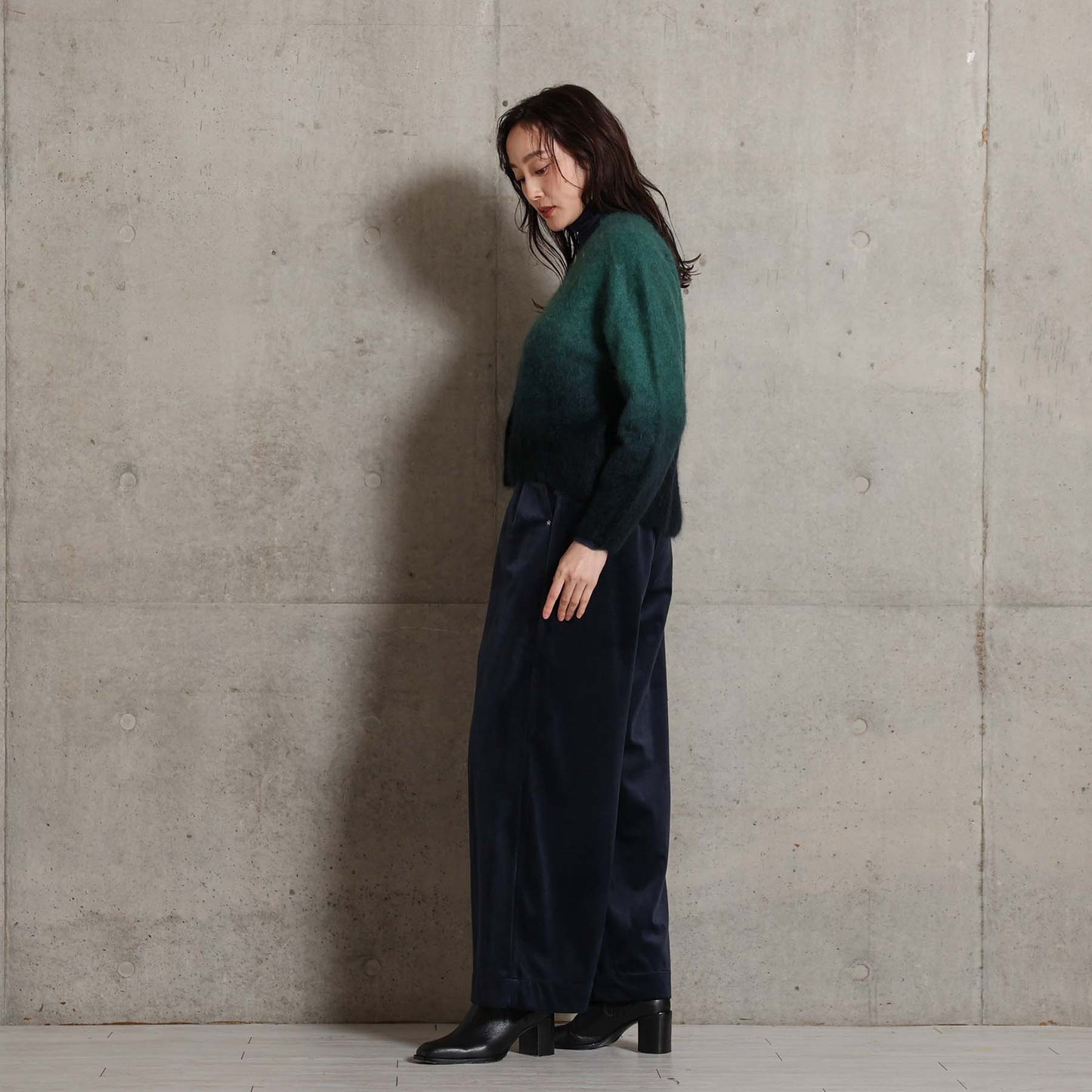 2026AW【10月下旬お届け予定】 F-KN-07「Pure Feather cashmere」V-neck cardigan【全4色】