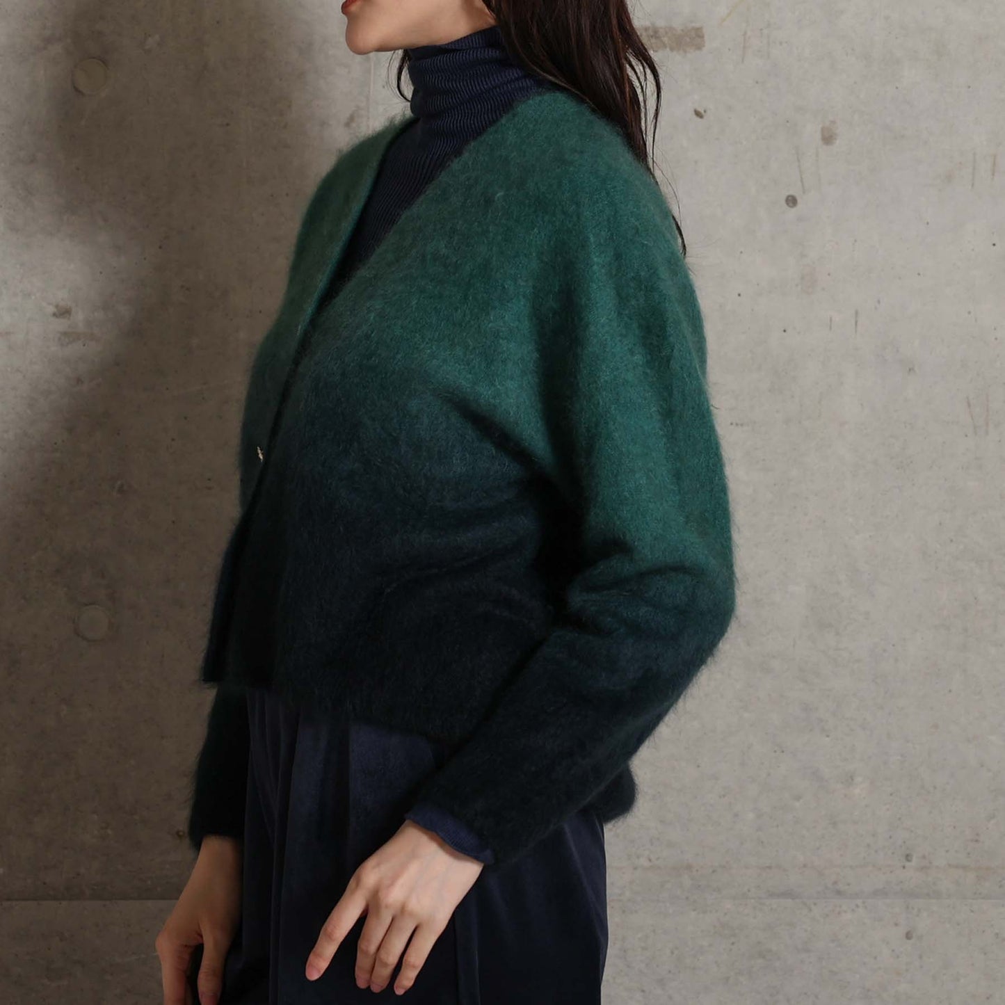 2026AW【10月下旬お届け予定】 F-KN-07「Pure Feather cashmere」V-neck cardigan【全4色】