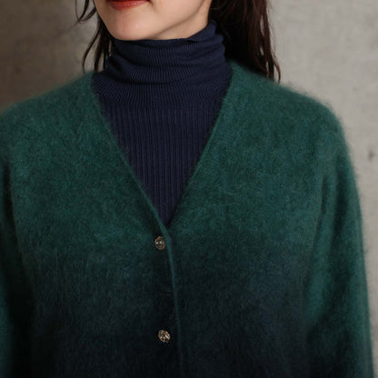 2026AW【10月下旬お届け予定】 F-KN-07「Pure Feather cashmere」V-neck cardigan【全4色】