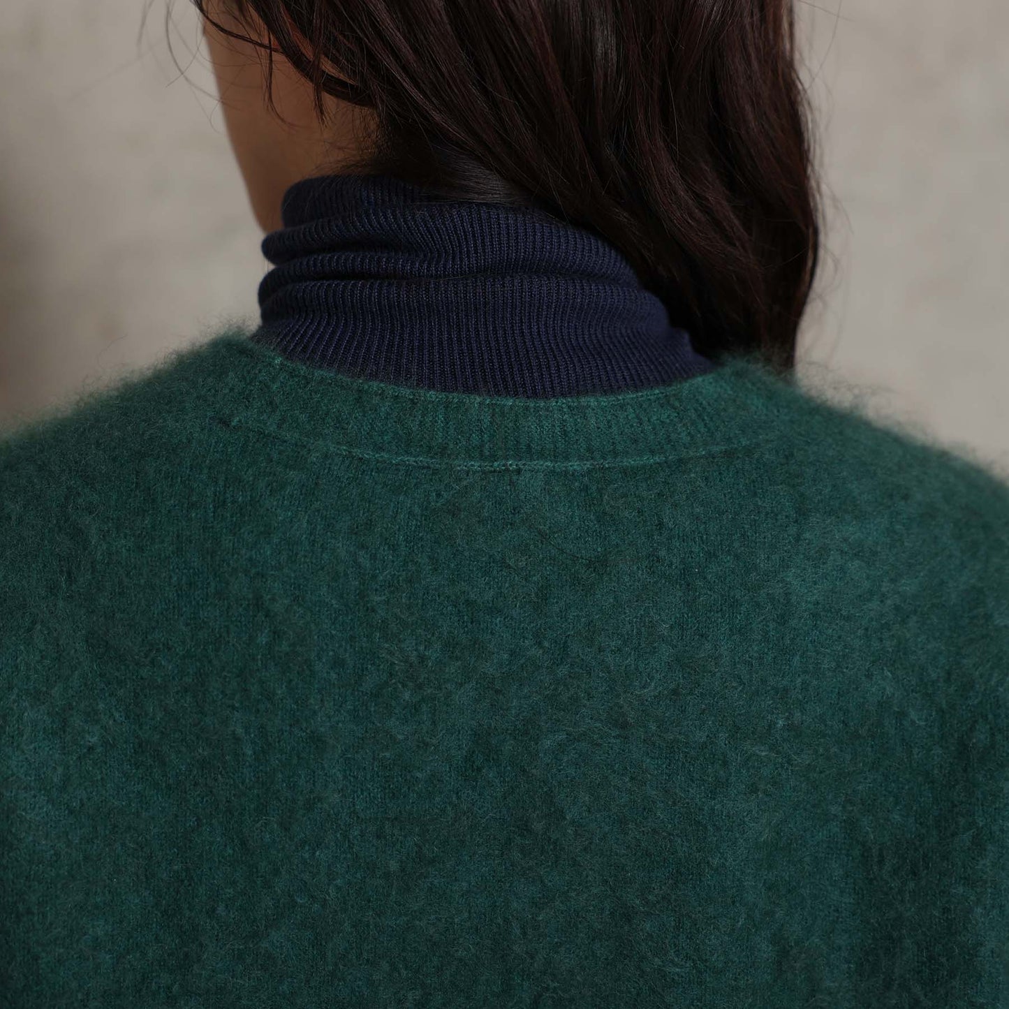 2026AW【10月下旬お届け予定】 F-KN-07「Pure Feather cashmere」V-neck cardigan【全4色】