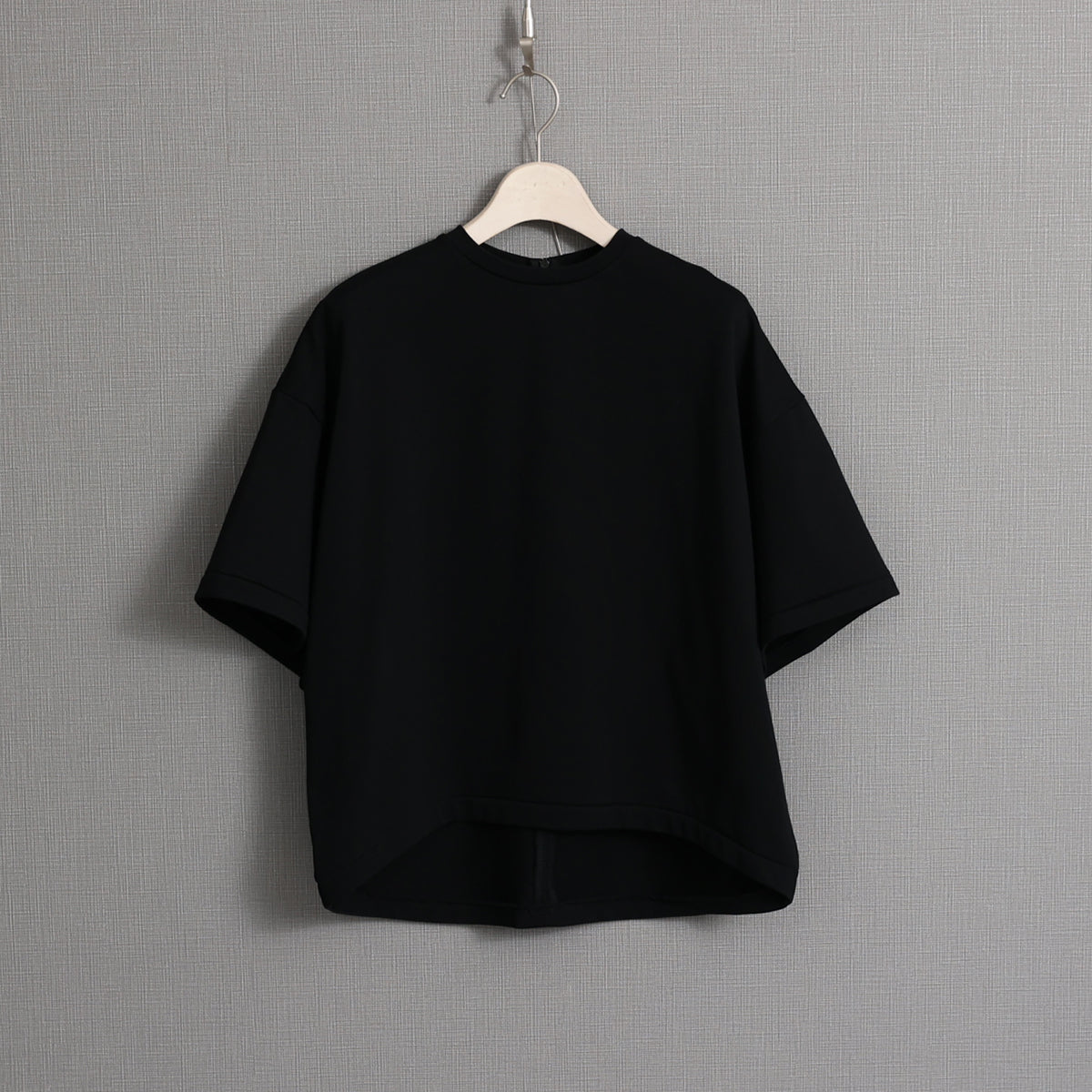 C-CS-70「Suvin cotton」Big size tops BLACK