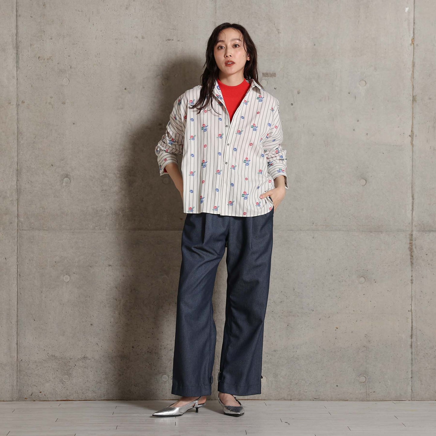 2026AW【10月下旬お届け予定】 F-SH-05「Robin stripe」Cuff links shirt【全3色】