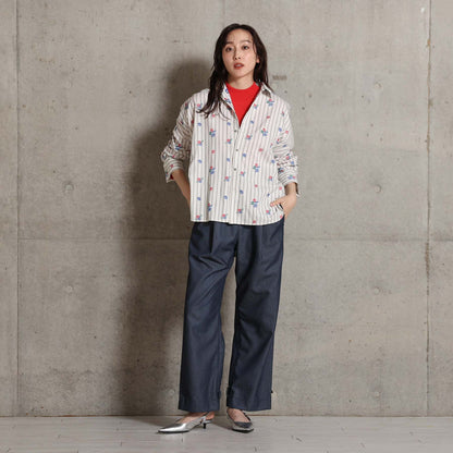 2026AW【10月下旬お届け予定】 F-SH-05「Robin stripe」Cuff links shirt【全3色】